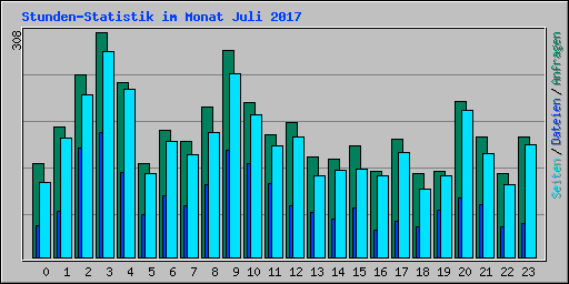 Stunden-Statistik im Monat Juli 2017