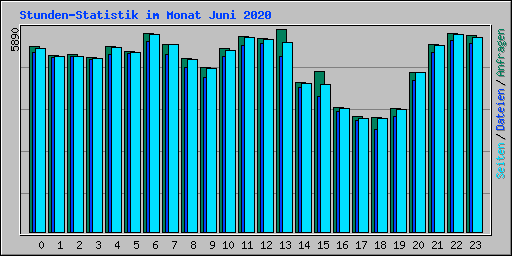 Stunden-Statistik im Monat Juni 2020