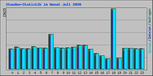 Stunden-Statistik im Monat Juli 2020