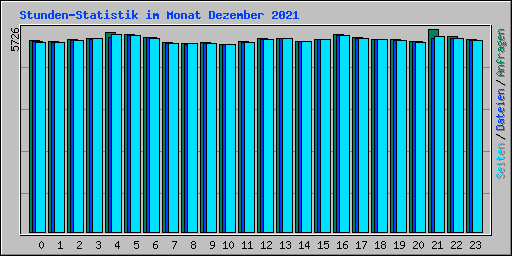 Stunden-Statistik im Monat Dezember 2021