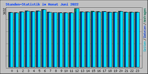 Stunden-Statistik im Monat Juni 2022