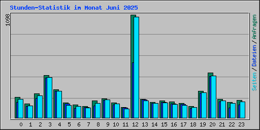 Stunden-Statistik im Monat Juni 2025